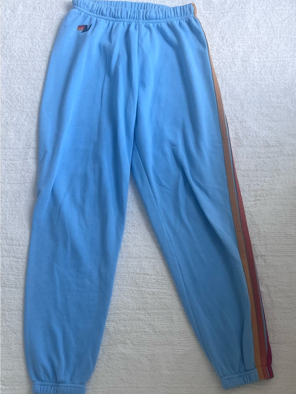 Aviator Nation 5 Stripe Sweatpants - Sky Blue